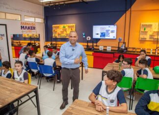 Prefeito Marcos Tonho inaugura projeto de ensino de robótica em unidades escolares de Santana de Parnaíba