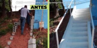 Secretaria de Obras de Jandira abre novo acesso à pedestres entre a Rua Amapá, Vila Mercedes, e a Via Expressa Amauri S. Barufi