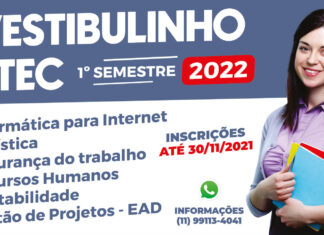 Etec de Santana de Parnaíba abre processo seletivo para diversos cursos profissionalizantes