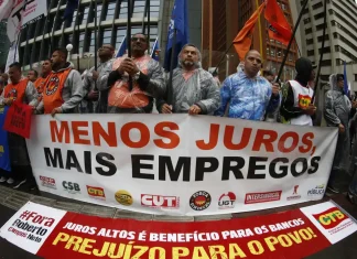 Centrais sindicais unem-se em protesto contra alta da taxa de juros