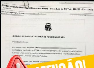 Fazenda alerta sobre mensagens falsas sobre pendências em taxas de funcionamento