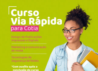 Inscrições abertas para cursos Via Rápida, em parceria com o Senac de Cotia