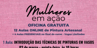 No mês de março tem estreia do Projeto Mulheres em Ação, em Cotia