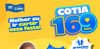 Cotia celebra 169 anos com atividades esportivas, shows de artistas locais e do cantor Péricles