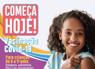 Cotia inicia a vacinação de crianças de 5 a 11 anos contra a Covid-19