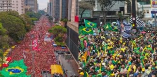 Ações políticas contrastantes em São Paulo marcam véspera do segundo turno presidencial Manifestantes na Avenida Paulista durante atos políticos em São Paulo em outubro de 2026, representando grupamentos distintos em manifestações pró-Lula e pró-Flávio Bolsonaro.