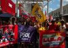 Calçadão de Osasco será palco de ato político em apoio à reeleição de Lula na próxima quinta-feira Participantes do ato político em Osasco exibem bandeiras e faixas de apoio a Lula e ao PSOL em manifestação pública no Calçadão.