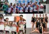 Osasco marca presença nos Jogos Abertos do Interior em Votuporanga Atletas representando Osasco nas modalidades de ciclismo, basquete 3x3 masculino e ginástica rítmica durante competições esportivas locais.