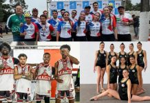 Osasco marca presença nos Jogos Abertos do Interior em Votuporanga Atletas representando Osasco nas modalidades de ciclismo, basquete 3x3 masculino e ginástica rítmica durante competições esportivas locais.