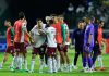 Palmeiras elimina Fluminense na semifinal da Libertadores após vitória nos pênaltis Jogadores do Fluminense e Palmeiras no estádio NuParque durante a semifinal da Copa Libertadores 2026
