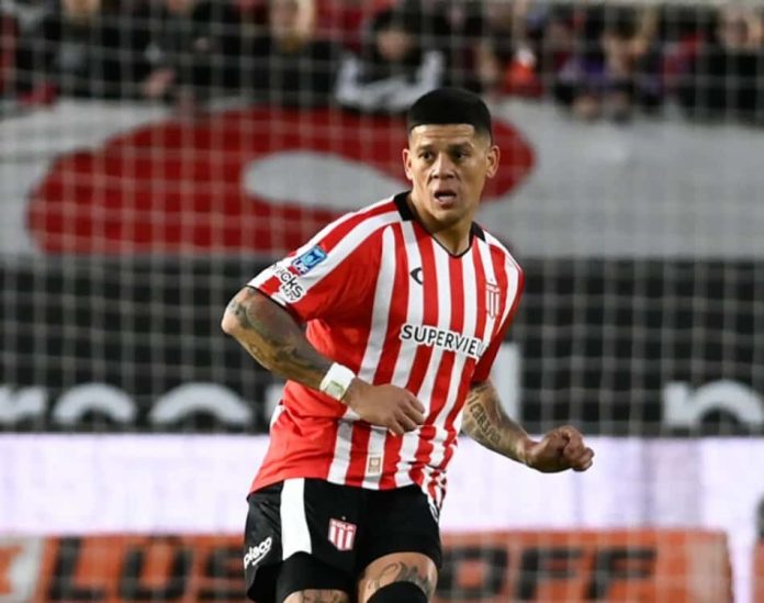 Marcos Rojo em partida pelo Estudiantes na Libertadores 2026
