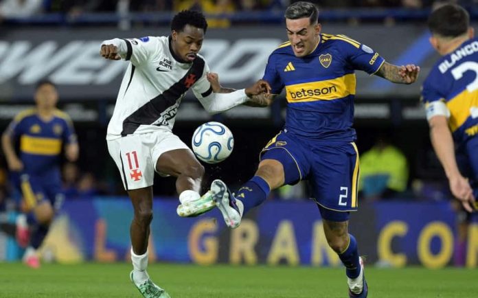 Partida entre Boca Juniors e Vasco na Bombonera pela semifinal da Copa Sul-Americana