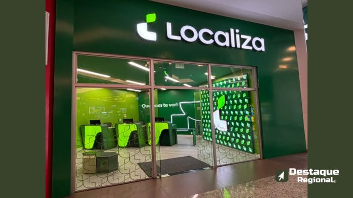 Unidade da Localiza no Anhanguera Parque Shopping em Cajamar, conforme imagem divulgada pela assessoria do shopping.