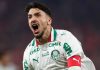 Palmeiras encara Red Bull Bragantino na Arena Crefisa em Barueri pelo Brasileirão Jogador Joaquín Piquerez da SE Palmeiras em ação na temporada 2026