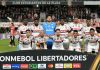 Flamengo enfrenta Estudiantes em La Plata pela ida da semifinal da Libertadores Time titular do Flamengo posando para foto oficial antes da partida contra o Estudiantes em La Plata, válido pela semifinal da Copa Libertadores da América.