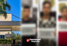 Três detidos por assalto em condomínio no bairro do Jaguari, Santana de Parnaíba Portal de entrada do condomínio Villas do Jaguari, em Santana de Parnaíba, local do assalto investigado pela Polícia Civil e Guarda Municipal