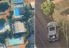 Motorista de BMW embriagado atropela homem em São Paulo e tenta se esconder em piscina Imagens relacionadas à ocorrência em Santo Amaro (SP): à esquerda, vista aérea com piscinas do clube na Rua Humboldt onde o motorista tentou se esconder; à direita, carro abandonado possivelmente da BMW relacionada ao incidente.