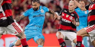 Gabigol enfrenta retrospecto complicado contra o Flamengo em novo duelo pelo Brasileirão Gabigol em ação durante partida entre Santos e Flamengo no Brasileirão de 2025.
