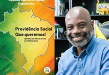 Livro sobre Previdência Social com análise de Marcos Agostinho é lançado em Osasco Capa do livro 'Previdência Social que queremos' e foto de divulgação de Marcos Agostinho, coautor da obra, em local relacionado à pesquisa e publicação.