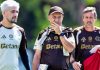 Flamengo anuncia relacionados para semifinal da Libertadores sem cinco jogadores Treinador Leonardo Jardim durante treino do Flamengo
