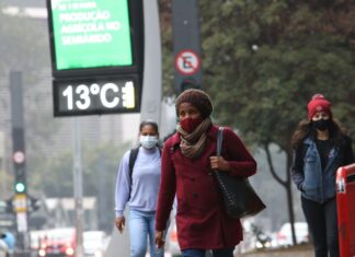 São Paulo registra recordes de baixa temperatura