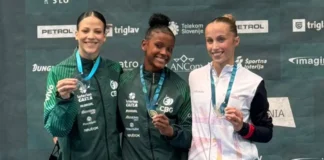 Ginástica brasileira faz dobradinhas em Copa do Mundo na Eslovênia