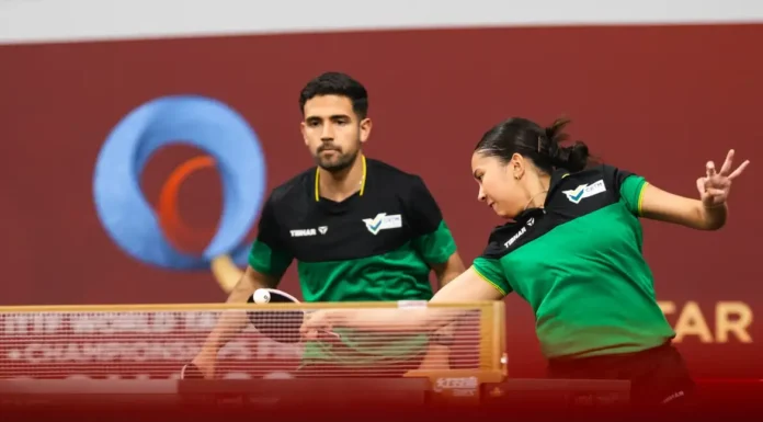 Mesatenistas Gui Teodoro e Giulia Takahashi vão às oitavas do Mundial