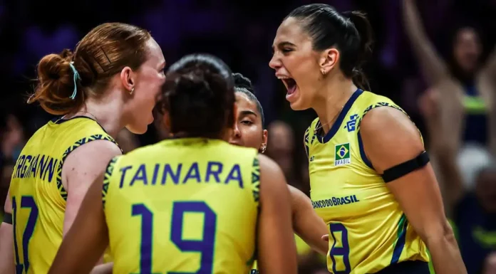 No Feminino Brasil sofre, mas derrota Alemanha na Liga das Nações de vôlei
