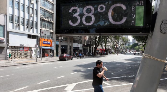 Temperatura em São Paulo chega a 37,2ºC e bate recorde para dezembro