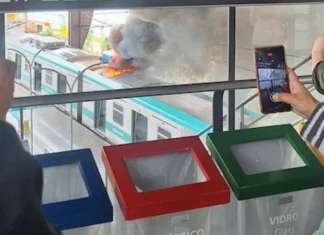 Cabo de aço pode ter causado incêndio em trem em São Paulo