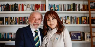 Cristina Kirchner está com gana de luta, diz Lula após visita