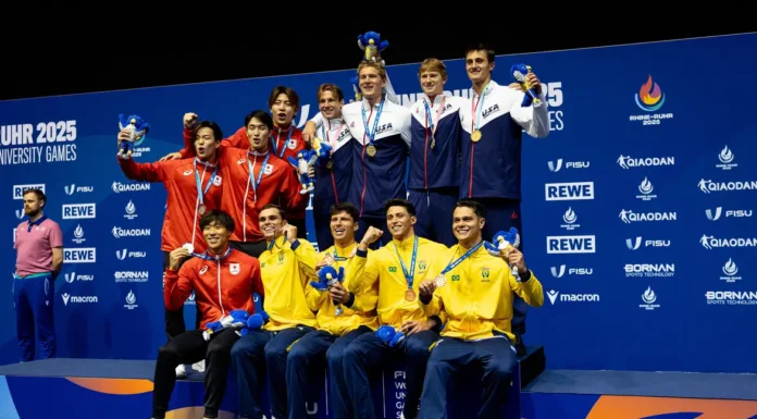 Brasil leva medalha na natação, a 1ª nos Jogos Mundiais Universitários
