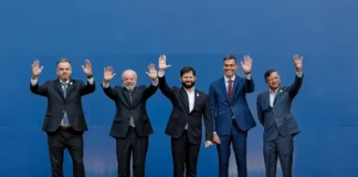 Brasil, Chile, Colômbia, Uruguai e Espanha defendem democracia