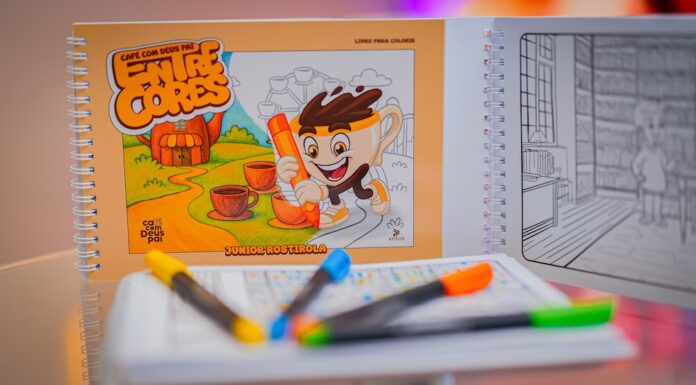 Livros de colorir viram febre na Bienal e ganham versão cristã com ‘Café com Deus Pai – Entre Cores’