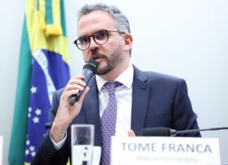 Ministro dos Portos diz que obra do túnel Santos-Guarujá deve começar em janeiro de 2027 Ministro dos Portos diz que obra do túnel Santos-Guarujá deve começar em janeiro de 2027