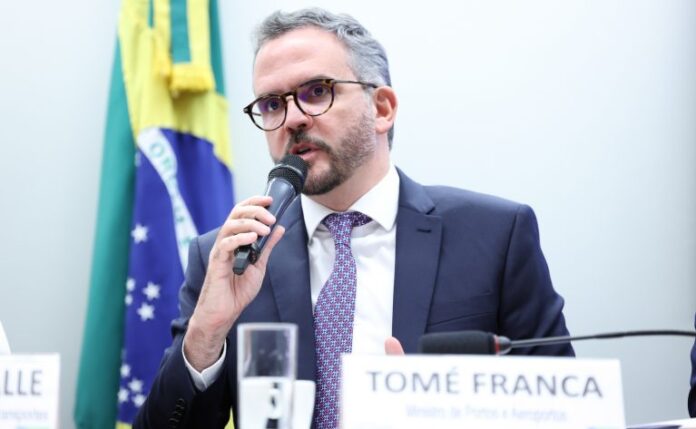 Ministro dos Portos diz que obra do túnel Santos-Guarujá deve começar em janeiro de 2027 Ministro dos Portos diz que obra do túnel Santos-Guarujá deve começar em janeiro de 2027