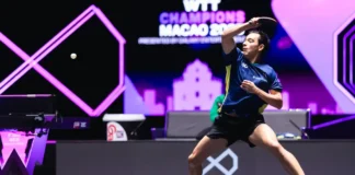 Hugo Calderano é vice-campeão do WTT Champions Macau