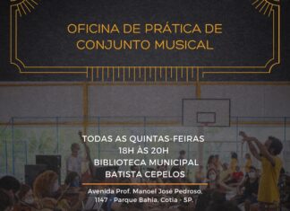 Inscrições abertas para a ‘Oficina de Prática de Conjunto Musical’, em Cotia