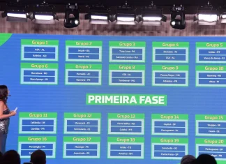 Definidos os jogos da 1ª fase da Copa do Brasil masculina de futebol