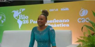 Rebeca conquista ouro no salto em seu retorno