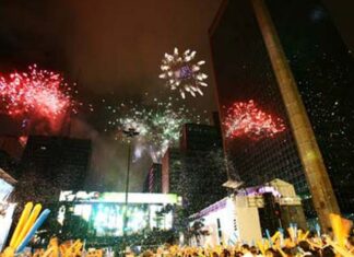 Palco do réveillon 2023 começa a ser montado na Avenida Paulista
